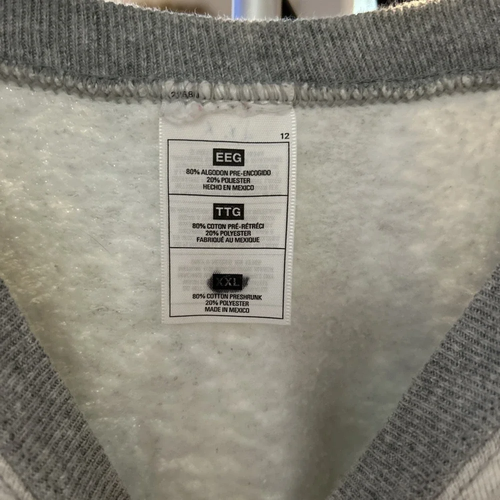 Vintage 90's Nike Sweatshirt XXL Gray  Screen‎ Printed